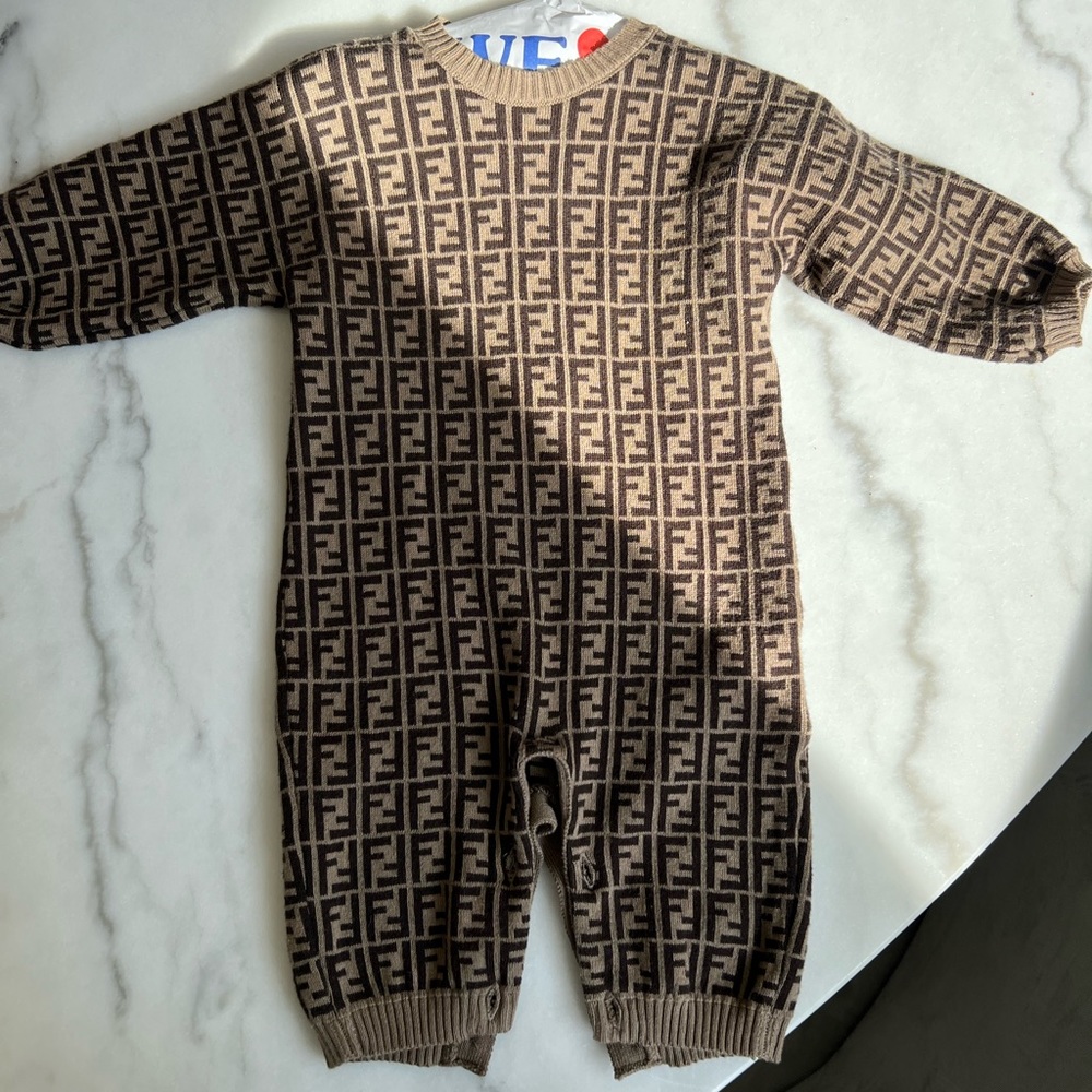 Fendi logo printed jumper